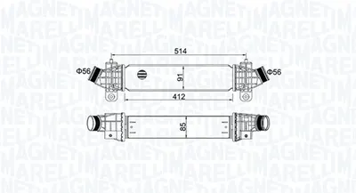 Intercooler potrivit FORD MONDEO III 2.0D 2.2D 10.00-03.07