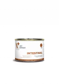 Hrana dietetica umeda pentru caini adulti si catei Vet Expert Intestinal Dog Elimination & Low Fat, 200 g