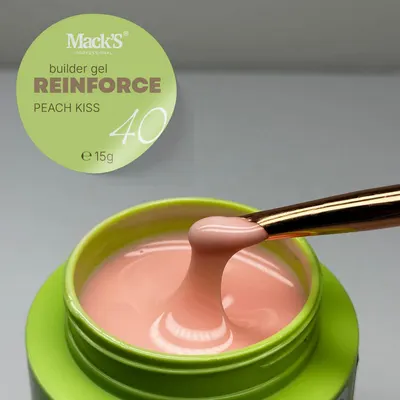 Reinforce Builder Gel Peach Kiss 40/15g Macks - REBGPK-15