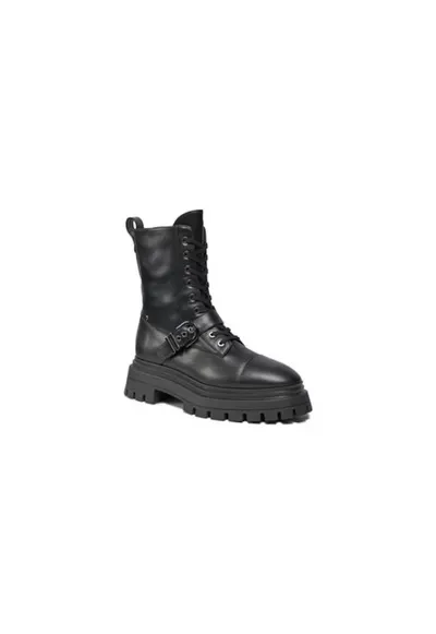 Bocanci drumetie SF022 - Piele naturala - 40 EU - Negru