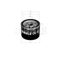 Filtru ulei MAHLE ORIGINAL OC 11