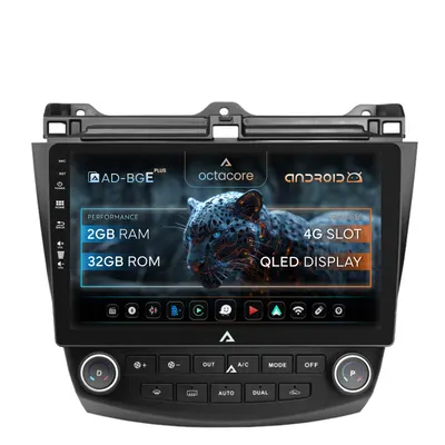 Navigatie Honda Accord 7 (2005-2008), Android, E-Octacore 2GB RAM + 32GB ROM, 10.1 Inch - AD-BGE10002+AD-BGRKIT012