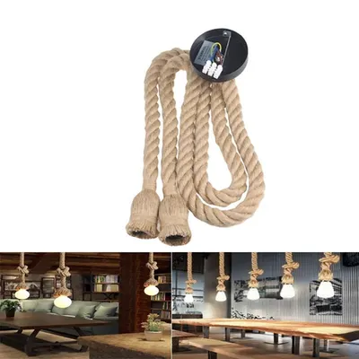 Vintage – Pendul funie 2xE27 / 1,0m / 3159