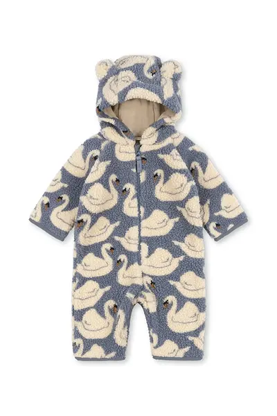 Konges Sløjd salopetă pentru copii din polar JODY TEDDY ONESIE GRS
