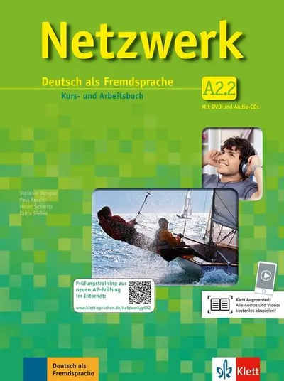 Netzwerk A2.2 Kursbuch/Arbeitsbuch Teil 2 +2CDs+DVD - Paperback brosat - Helen Schmitz, Paul Rusch, Stefanie Dengler