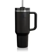 Stanley Quencher H2.O FlowState™ Tumbler pahar din oțel inoxidabil cu pai mare Black 1 buc