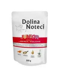 DOLINA NOTECI Premium Junior hrană căței 300g bogat în inimi de vită