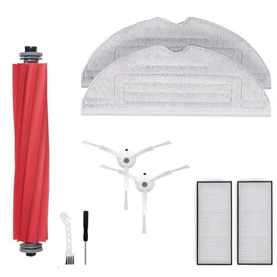 Set accesorii PAA-home compatibile Roborock S7 Max Ultra , filtru 2 buc, perie tambur 1 buc, perie laterala alba 2 buc, lavete microfibra 2 buc,1 se