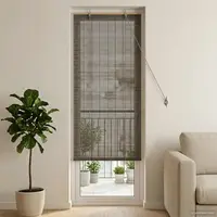 vidaXL Rulou textil Gri 50 x 220 cm Bambus