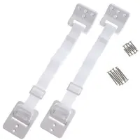 Set de fixare pentru mobilier Dreambaby - 2 bucăți, alb