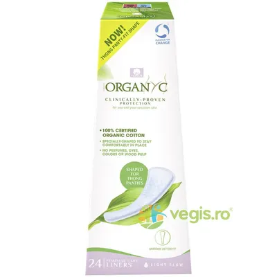Absorbante Zilnice pentru Tanga din Bumbac Organic 24buc