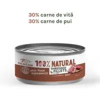 Fresh Farm Shredded fillets in sauce with beef and chicken 70 gr
