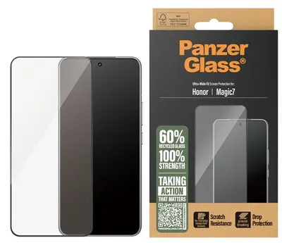 Protector de sticlă PanzerGlass - Ultra Wide Fit, Honor Magic 7, transparent
