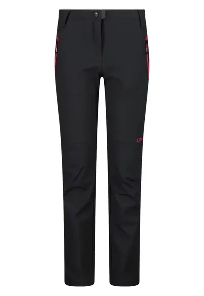 Pantaloni trekking copii 30A1465-Antracit/Portocaliu-140