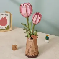 Puzzle 3D 72 piese - Pink Tulip