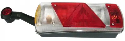 Stop spate stanga ECOPOINT II (24V, reflector triunghiular, cu lampa cu brat prelungitor, conector: 2 x ASS2 2PIN ASS 7.1 7PIN) potrivit KOGEL