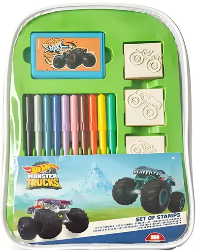 Set pentru desen Multiprint Hot Wheels - În rucsac