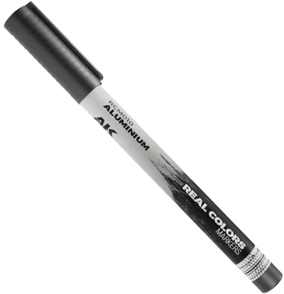 Marker cu vopsea acrilică AK Interactive - ALUMINIUM (RCM010)