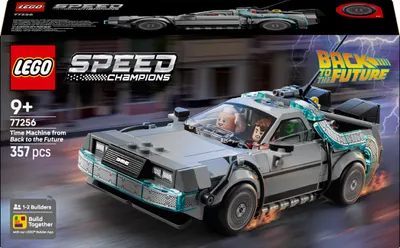 Constructor LEGO Speed Champions - Înapoi în viitor: Mașina timpului (77256)