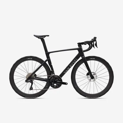 Bicicletă de șosea Shimano 105 Di2 2x12v senzor de putere RCR Negru