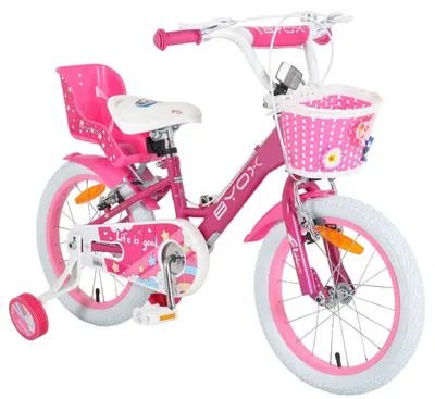 Bicicletă pentru copii Byox - Cupcake, 16'', roz