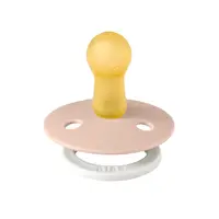 Suzeta fosforescenta Bibs Colour Glow Latex tetina rotunda 6 luni + Blush
