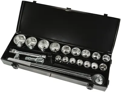 Set de scule Topmaster - 21 piese, 3/4", 19-50 mm