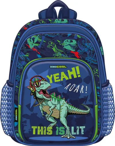 Ghiozdan școlar Lizzy Card Dino Roar - Junior +