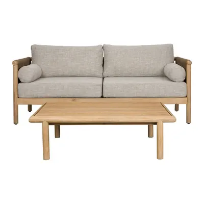 Set mobilier de grădină grej tapițat pentru 3 persoane Oasis – Dutchbone