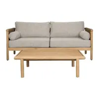 Set mobilier de grădină grej tapițat pentru 3 persoane Oasis – Dutchbone