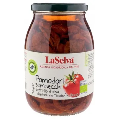 Rosii Bio Semi-Uscate in Ulei de Masline, 970 g, La Selva