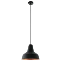 Lampa suspendata SOMERTON negru, copper 220-240V,50/60Hz IP20
