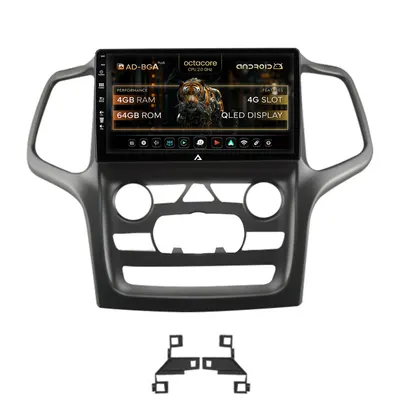 Navigatie Jeep Grand Cherokee (2014-2022), Android, A-Octacore 4GB RAM + 64GB ROM, 9 Inch - AD-BGA9004+AD-BGRKIT272