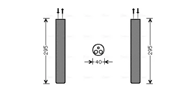 Uscator Aer Conditionat Potrivit Mercedes Sprinter 3,5-T (b906), Sprinter 3,5-T (b907), Sprinter 3,5-T (b907, B910), Sprinter 3-T (b906), Sprinter 3-T (b907), Sprinter 3-T (b910, B907) 1.8-3.5 04.06