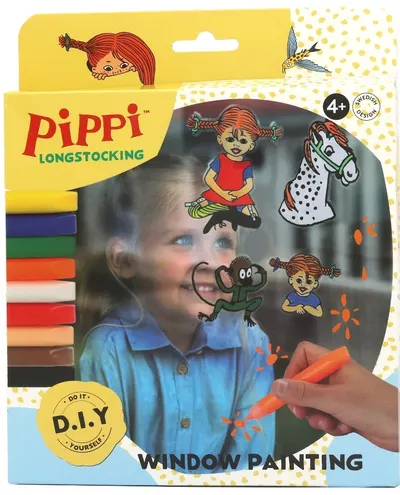 Set de pictură pe fereastră Micki - Pippi Șosețica