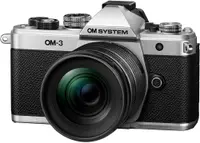 Aparat foto OM SYSTEM Olympus - OM-3 silver, M.Zuiko Digital ED 12-45mm f/4 Pro