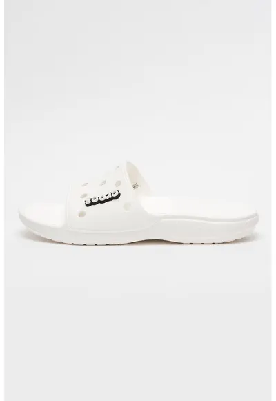 Papuci unisex cu model cu perforatii Classic - Alb