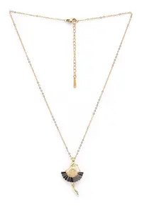 Colier Ballerina Grace - Auriu/Negru