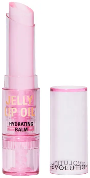 Makeup Revolution Balsam de buze hrănitor cu culoare Jelly Lip, Candy Ice Pink, 2.4 g