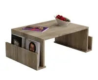 Masuta de cafea MAGAZIN, nuc, 95x60x36,8 cm
