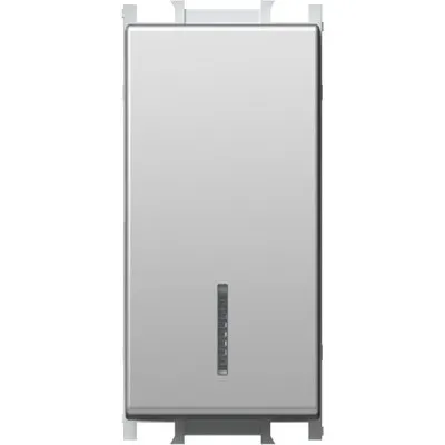 Modul Int. Simplu 1M 16A IP20 Argintiu, TEM Modul TEM-SM10ESIN-U