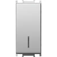 Modul Int. Simplu 1M 16A IP20 Argintiu, TEM Modul TEM-SM10ESIN-U