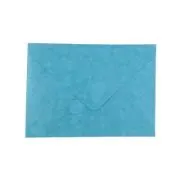 Plic color CNX, bleu metalizat, 120g/mp, 130x180mm, cu model, set 10 buc