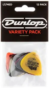 Pene pentru chitară Dunlop - Variety Pack, Light/Medium, 12 buc.