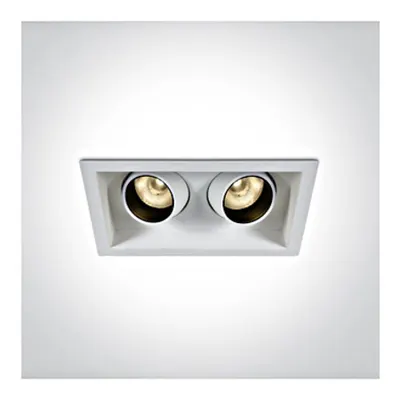 Forio LED Square 2x6W 2x540lm 3000K 24° 350mA IP20 alb