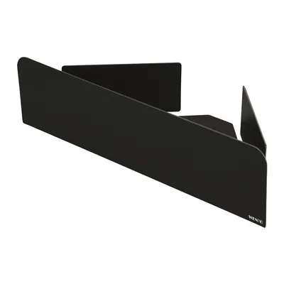 Raft pentru baie negru autoadeziv/pentru colț cu Turbo-Loc din oțel inoxidabil Lizan – Wenko