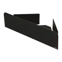 Raft pentru baie negru autoadeziv/pentru colț cu Turbo-Loc din oțel inoxidabil Lizan – Wenko