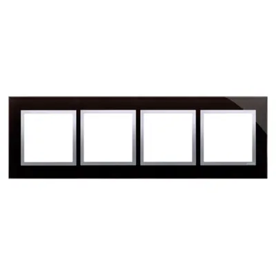 Rama cvadrupla de sticla IP20/IP44(a se folosi cu DUN4 pentru IP44), lava de luna