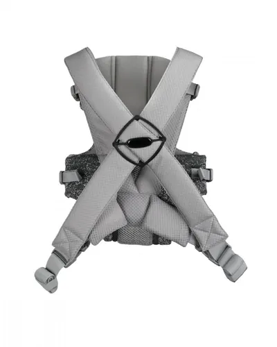 Marsupiu ergonomic pentru bebelusi KikkaBoo Gwen Fly tricot DeLux Gri de la 3luni,3 pozitii de transport, baveta moale detasabila, bretele reglabile cu mecanism de blocare transversala