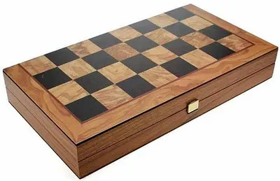 Set sah si table Manopoulos - Culoare maslin, 38 x 20 cm